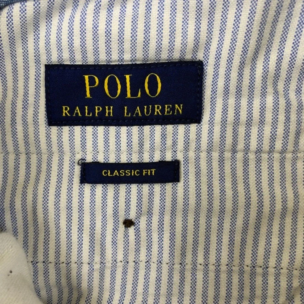 Polo Ralph Lauren Mens Classic Fit Chino Pants Navy Blue‎ 100% Cotton 34x32